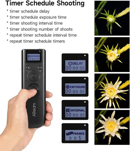 Wireless Digital Timer Remote Shutter Release Trigger Intervalometer Remote Control Compatible for Sony A99II, A77II, A58, A68, A7, A7II, A7R, A7RII, A7S, A7SII, A3000, A5100, A5000 A6000 in Saudi Arabia