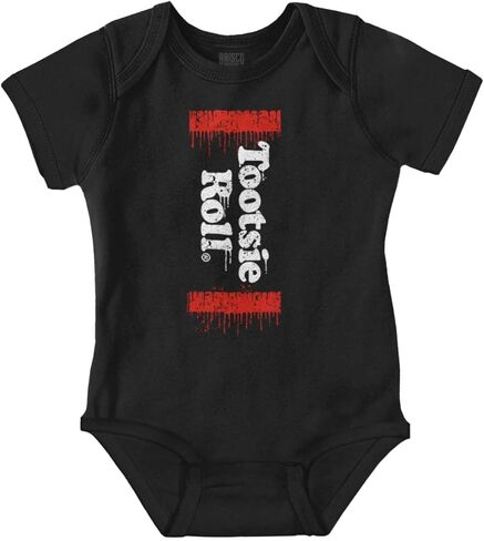 Brisco Brands Retro Logo Candy Vintage Tootsie Roll Baby Romper Boys or Girls in Saudi Arabia