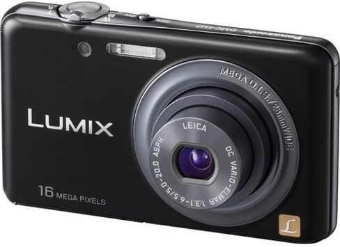 Panasonic Lumix DMC FH-7 16.1 MP Digital Camera with 5x Wide Angle Optical Image Stabilized Zoom (Black) in Saudi Arabia