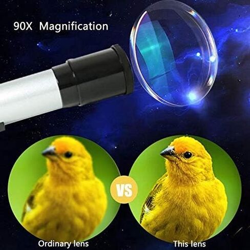 Monoculars for Adults High Power, Astronomical Telescope 50mm Aperture 360mm Focal Length 90X Refractor Telescope with Adjustable Tripod and Finder Scope for Beginners and Kids Binoculars in Saudi Arabia