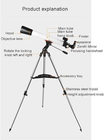 Monoculars for Adults High Power, Kids Telescope,Astronomy Telescope,700mm Focal Length Professional Astronomy Refractor Telescope for Kids and Beginners for Children Binoculars in Saudi Arabia