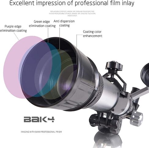 Monoculars for Adults High Power, Astronomical Telescope with Tripod for Kids & Beginners, Astronomical Refracting Telescope with A Finder Mirror for Stargazing Binoculars in Saudi Arabia