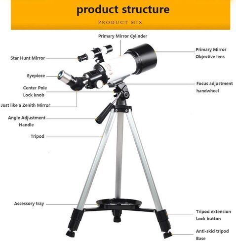 Monoculars for Adults High Power, telescopes Astronomy Refractor Telescope with Adjustable Tripod & Phone Adapter, Telescope for Kids Adults Beginners, Easy to Assemble and Use Binoculars in Saudi Arabia