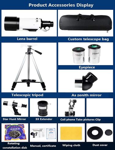 Monoculars for Adults High Power, telescopes Astronomy Refractor Telescope with Adjustable Tripod & Phone Adapter, Telescope for Kids Adults Beginners, Easy to Assemble and Use Binoculars in Saudi Arabia