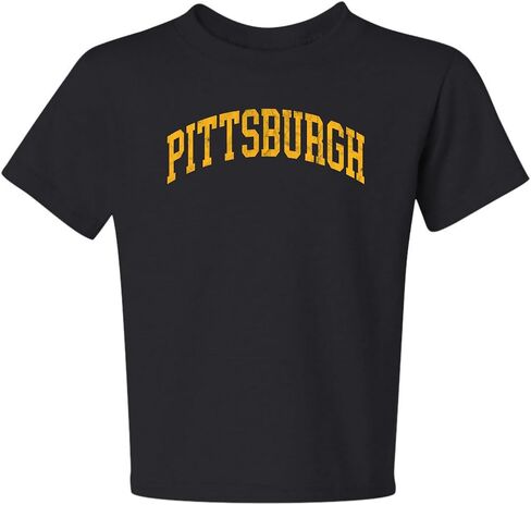 American Football Cities | Classic Varsity College Style Fantasy Fan Sports Shirt for Infant Toddler Youth in Saudi Arabia