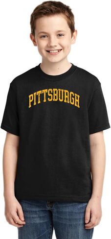 American Football Cities | Classic Varsity College Style Fantasy Fan Sports Shirt for Infant Toddler Youth in Saudi Arabia