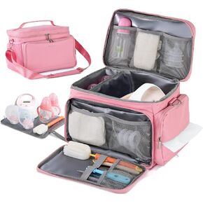 New Insulated Spectra Travel Bag - Breast Pump Bag Fit for Spectra S1 and S2, Upgraded Wearable Breast Pump case | Pumping Bag with Waterproof Mat, Portable Pump Carrying Case for Work Travel Black in Kuwait