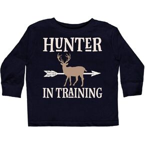 تي شيرت Inktastic Hunter in Training Deer Hunting للأطفال الصغار بأكمام طويلة in Kuwait