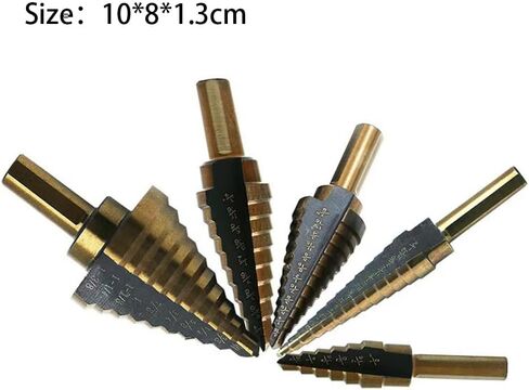 High Precision 5pcs/Set Cobalt HSS Co Drill Bit Set - 50 Sizes, Round Shank, Coated for Durability and Performance in Saudi Arabia
