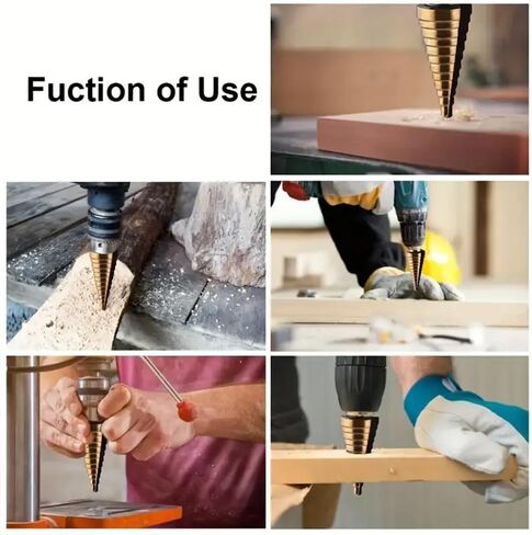 High Precision 5pcs/Set Cobalt HSS Co Drill Bit Set - 50 Sizes, Round Shank, Coated for Durability and Performance in Saudi Arabia