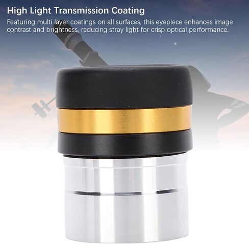 Zopsc 10mm Telescope Eyepiece, Ultra Wide Field of View 62 Degrees with Multi Layer Coatings for 1.25 Inch Astronomical Telescopes in Saudi Arabia