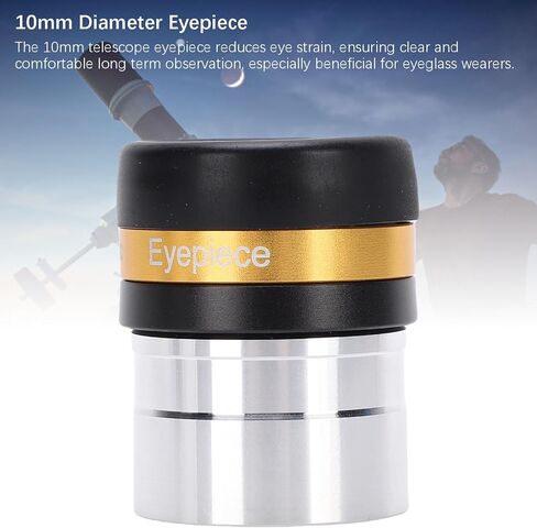 Zopsc 10mm Telescope Eyepiece, Ultra Wide Field of View 62 Degrees with Multi Layer Coatings for 1.25 Inch Astronomical Telescopes in Saudi Arabia