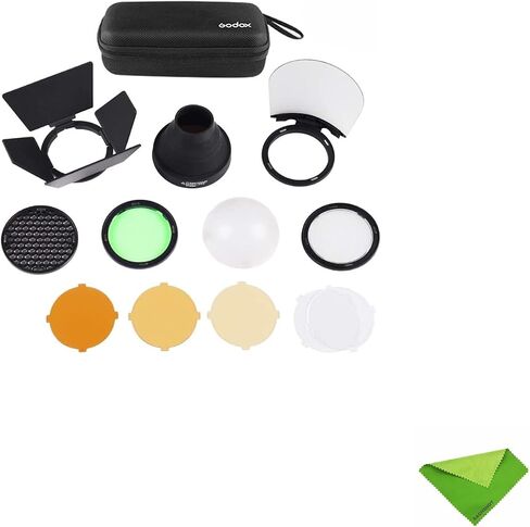 مجموعة ملحقات Godox AK-R1 لفلاش الرأس المستدير V1 V1Pro AD100Pro V100 وفلاش الجيب H200R المستدير إلى AD200/ AD200 Pro/ AD200Pro II in Saudi Arabia