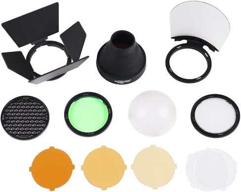 مجموعة ملحقات Godox AK-R1 لفلاش الرأس المستدير V1 V1Pro AD100Pro V100 وفلاش الجيب H200R المستدير إلى AD200/ AD200 Pro/ AD200Pro II in Saudi Arabia