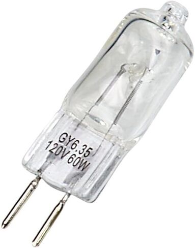 Fotodiox 5X JCD Type 60w 120v GY6.35 (2-Pin Base) Clear Halogen Light Bulbs - Set of 5 Replacement Modeling Bulbs for Photo Studio Strobe Lighting in Saudi Arabia