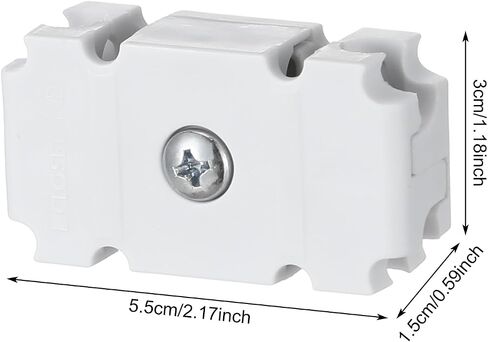 Weysat 6 Pcs Joiner Plates Set Closet Support Brackets Parts Shelf Organizer Joiner Plate Connectors for Shelf Organizer Grid Wall Clamps Grid Connectors in Saudi Arabia