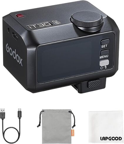 Godox iT30 Pro F iT30ProF iT30Pro-F Mini TTL Camera Flash & Wireless Flash Trigger for Fujifilm Cameras,Full-Color Touchscreen, Built-in Diffuser and Lithium Battery(Black) in Saudi Arabia
