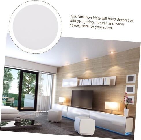 Cabilock 20Pcs Round Lighting Diffusion Plates LED Downlight Diffuser Shading for Canned Lights Easy Installation Versatile Design for Various Applications in Saudi Arabia