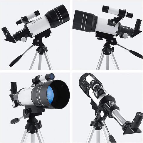 Telescope for Adults, acction Astronomy telescopes for Beginners && Adults, 70mm Aperture Astronomical Refractor Travel Telescope with Finder Scope & Tripod, Astronomy Beginners telescopes Binoculars in Saudi Arabia