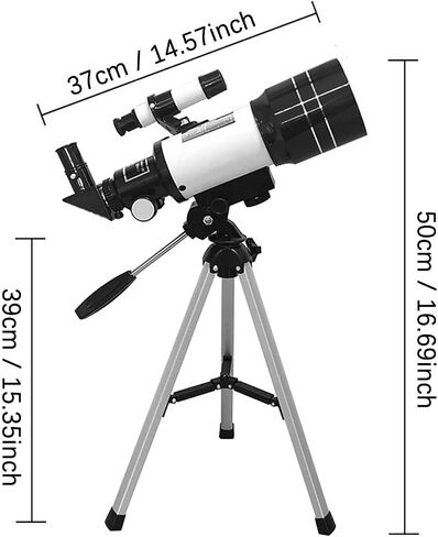 Telescope for Adults, acction Astronomy telescopes for Beginners && Adults, 70mm Aperture Astronomical Refractor Travel Telescope with Finder Scope & Tripod, Astronomy Beginners telescopes Binoculars in Saudi Arabia