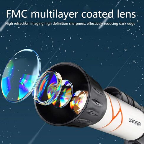 Monoculars for Adults High Power, Astronomical Telescope 20-40 Educational Science Refractor Monocular Space Telescope Refractor with and Tripod for Kids Beginners and Astronomy Binoculars in Saudi Arabia