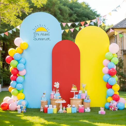 مجموعة غطاء خلفية قوس وردي مكون من 3 أغطية قوس زفاف خلفية قابلة للتمدد لحفلة عيد ميلاد الطفل وحفلة عيد الميلاد غطاء قوس وردي ساخن 6FT 6.6FT 7.2FT غطاء حامل خلفية قوس دنة ديكور دش الزفاف in Kuwait