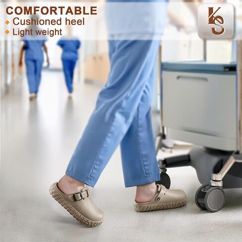 KEMISANT Men Clogs,EVA Mules Sandals Nurse Garden Shoes Unisex Arch Supportive Adjustable Fit Unslip Lightweight in Saudi Arabia