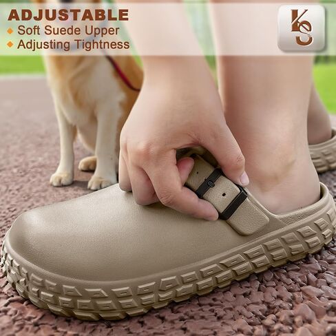 KEMISANT Men Clogs,EVA Mules Sandals Nurse Garden Shoes Unisex Arch Supportive Adjustable Fit Unslip Lightweight in Saudi Arabia