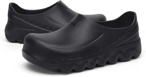 Slip-Resistant Work Clogs, Non-Slip Kitchen Shoes, Waterproof Black in Saudi Arabia