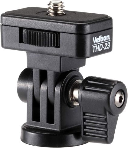 Velbon 383624 THD-23 1-Way Head Small, 0.9 inch (24 mm) Bottom Diameter Tilt, Plastic in Saudi Arabia