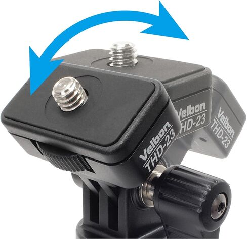 Velbon 383624 THD-23 1-Way Head Small, 0.9 inch (24 mm) Bottom Diameter Tilt, Plastic in Saudi Arabia