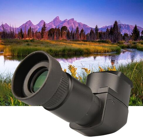 Camera Viewfinder 1.250X- 2.50X Magnification Right Angled Viewfinder with 10Pcs Mounting Adapter for Camera Accessories in Saudi Arabia