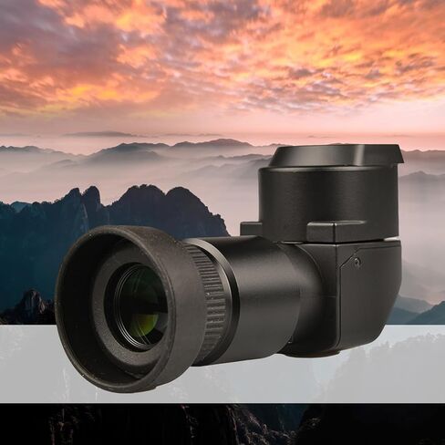 Camera Viewfinder 1.250X- 2.50X Magnification Right Angled Viewfinder with 10Pcs Mounting Adapter for Camera Accessories in Saudi Arabia