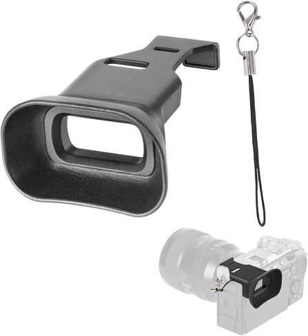 Soft Silicone Viewfinder for A7C II A7CR Camera Enhances Stability Comfort with Anti Loss Lanyard in Saudi Arabia