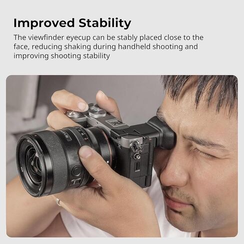 Soft Silicone Viewfinder for A7C II A7CR Camera Enhances Stability Comfort with Anti Loss Lanyard in Saudi Arabia