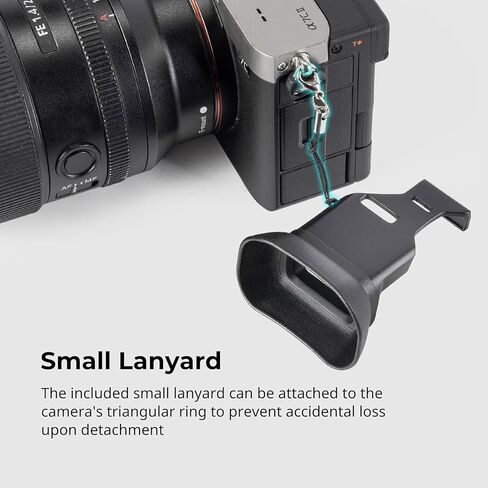 Soft Silicone Viewfinder for A7C II A7CR Camera Enhances Stability Comfort with Anti Loss Lanyard in Saudi Arabia