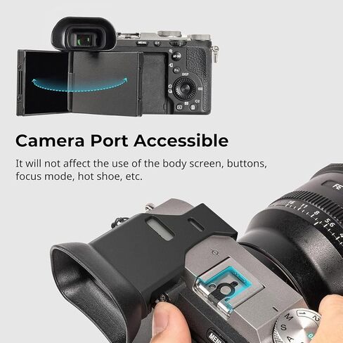Soft Silicone Viewfinder for A7C II A7CR Camera Enhances Stability Comfort with Anti Loss Lanyard in Saudi Arabia