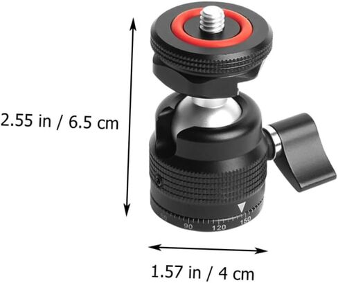 Swivel Ball Head Tripod Accessory Portable Mini Spherical Head for Camera Fill Light Mount for Photography Enthusiasts in Saudi Arabia