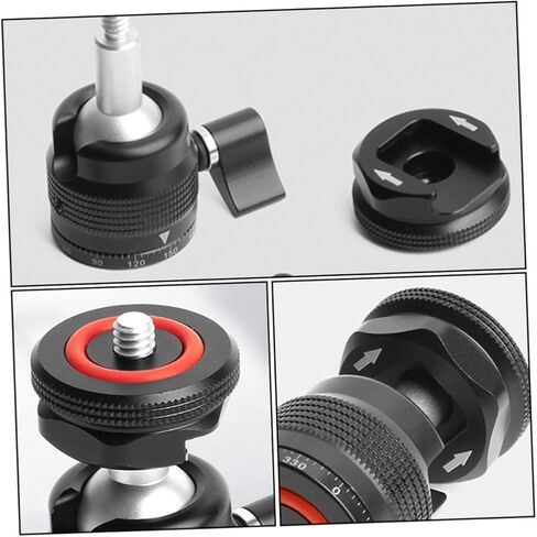Swivel Ball Head Tripod Accessory Portable Mini Spherical Head for Camera Fill Light Mount for Photography Enthusiasts in Saudi Arabia