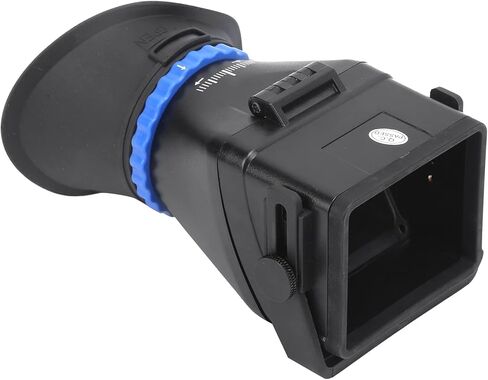 Keenso Viewfinder with 3X Magnifier for Camera Camcorder 3in/3.2in Screen, Excellent Clear View for Video, Adjustable Diopter, Soft Rubber Patch, Black in Saudi Arabia