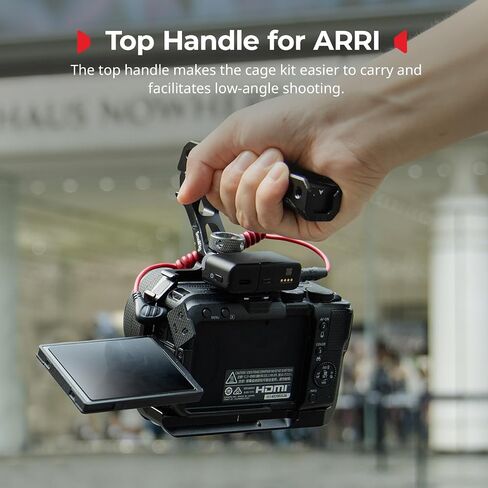 قفص كاميرا SmallRig R50 V لكاميرا Canon R50V، قفص كامل مع قبضة سيليكون، مقبض علوي لـ ARRI، مشبك كابل لـ HDMI، حذاء بارد مدمج، لوحة QR لـ Arca، مقابس QD، تصوير عمودي (أسود) -5766 in Saudi Arabia