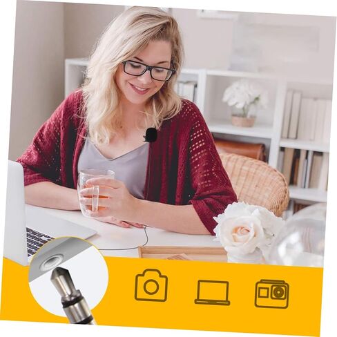 VANZACK 3 قطع من ميكروفونات Lavalier لتسجيل الصوت، تصميم احترافي لبث المقابلات ومدونات الفيديو المتوافقة مع كاميرات Gimbal in Kuwait