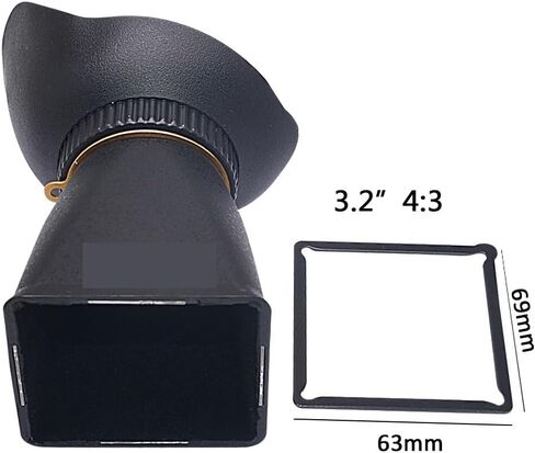 Mcoplus 3.2inch 3X LCD Camera Viewfinder 4:3 3.2" Standard for Nikon for Canon for Sony Fujifilm Pentax DSLR Camera in Saudi Arabia
