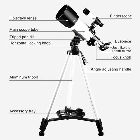 Telescope for Adults, Telescope for– & Tripod Monocular 14X 60 X Astronomical 70mm Refractor Kit,with Tabletop Tripod Finder Educational Toy forBinoculars in Saudi Arabia