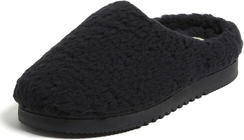 Dearfoams womens House Slippers Memory Foam Fuzzy Fiona Clog House Shoes in Saudi Arabia