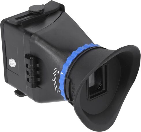 Keenso Camera Camcorder Viewfinder with 3X Magnification for 3in/3.2in Screen, LCD Viewfinder Displays Original Picture Clearly - Comfortable Rubber Patch Touch for Video - Black in Saudi Arabia