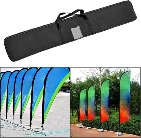 Flag Carry Bag Feather Flag Storage Bag Handbag Oxford Teardrop Flag Carry Case Traveling Bag for Feather Pole,Tripod, L in Saudi Arabia