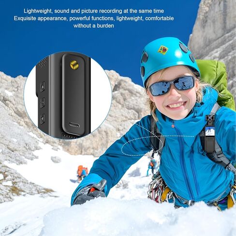 Yunir 4K Mini Action Camera,Handheld Action Camera,180° Rotatable 4K HD WiFi Enabled Camcorder for Filming Travel Vlog Video with LED Light APP for Outdoor Sports Travel in Saudi Arabia
