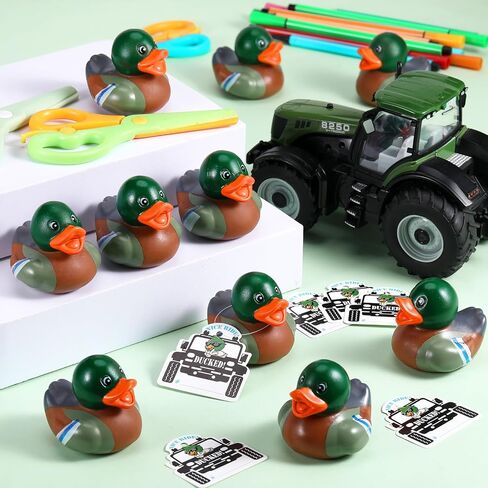 30 Pcs Mallard Rubber Ducks Bulk - 2 in Mallard Floating Bath Duck with Party Cards Adorable Party Favors for Pool Bath, Ducky Birthday Gift & Nature Birds Lovers Hunting Decoration in Saudi Arabia