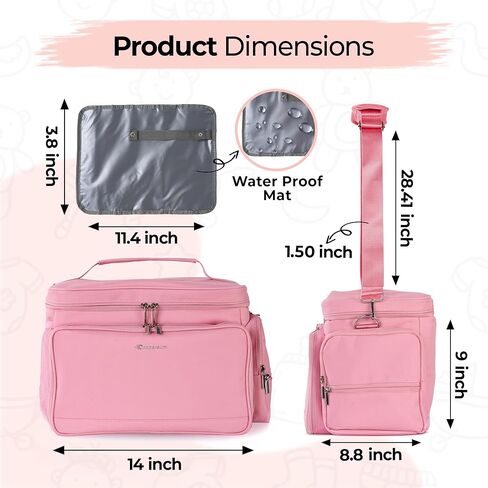 New Insulated Spectra Travel Bag - Breast Pump Bag Fit for Spectra S1 and S2, Upgraded Wearable Breast Pump case | Pumping Bag with Waterproof Mat, Portable Pump Carrying Case for Work Travel Black in Kuwait